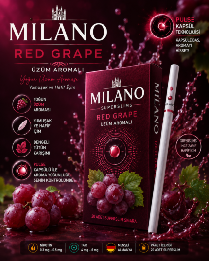 MILANO RED GRAPE (ÜZÜM) 1 KARTON