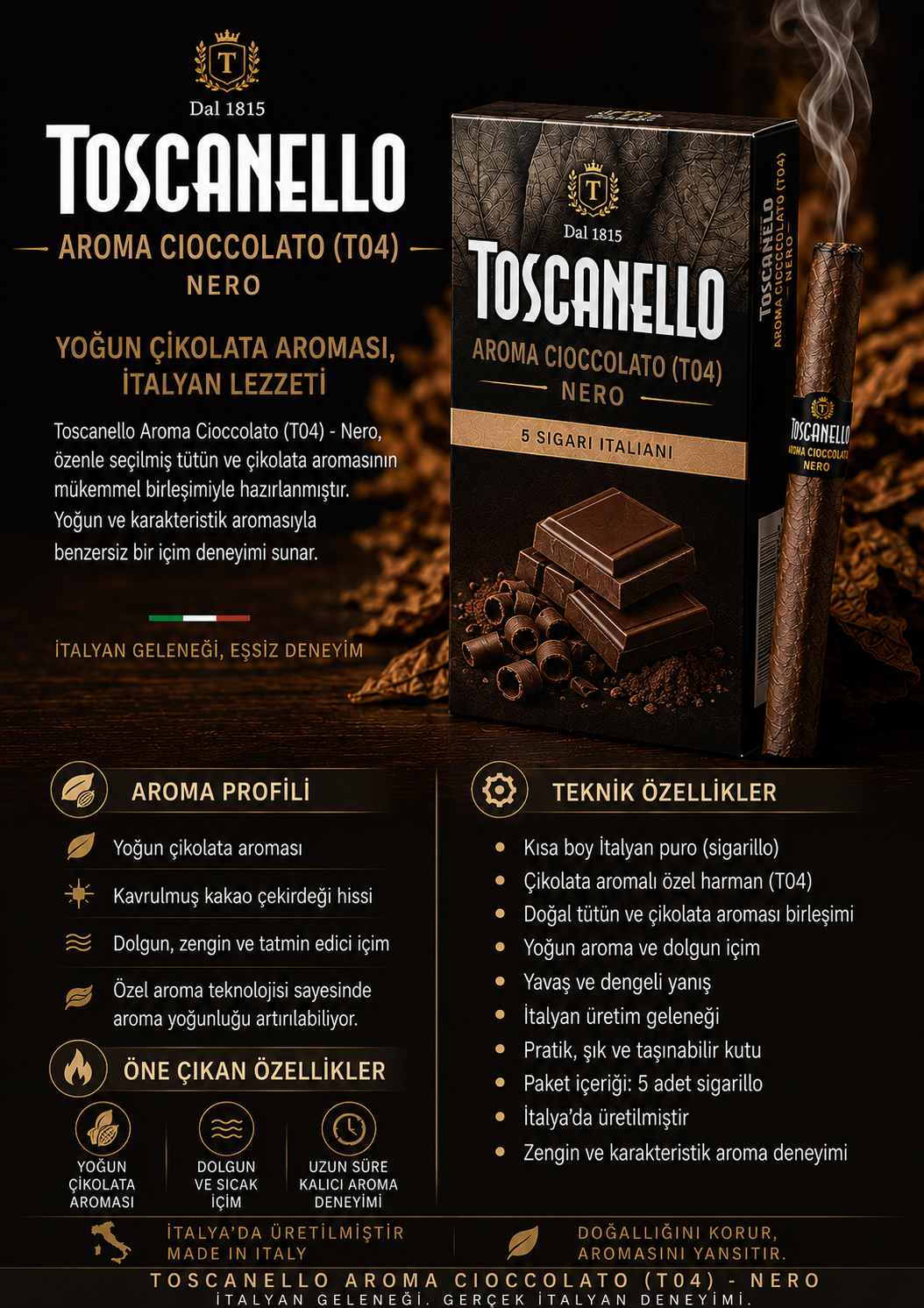 ChatGPT-Image-11-May-2026-01_26_58 TOSCANELLO AROMA CIOCCOLATO 1 KARTON (50) ADET - Görsel 1