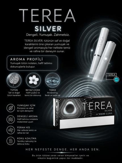 SİLVER IQOS ILUMA Dubai UAE TEREA 1 KARTON 200 STİCK