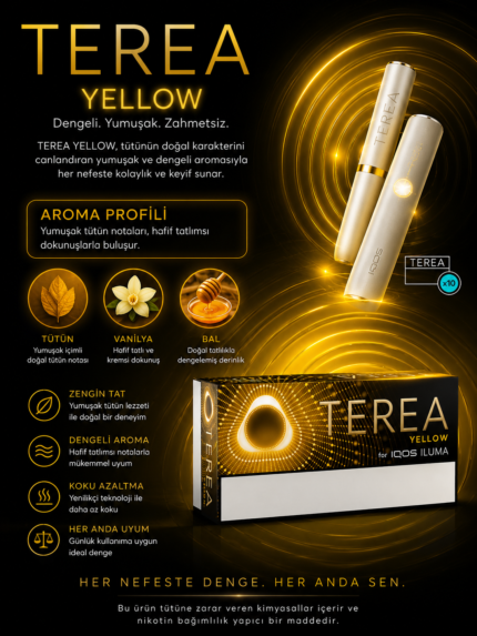 YELLOW IQOS ILUMA Dubai UAE TEREA 1 KARTON 200 STİCK