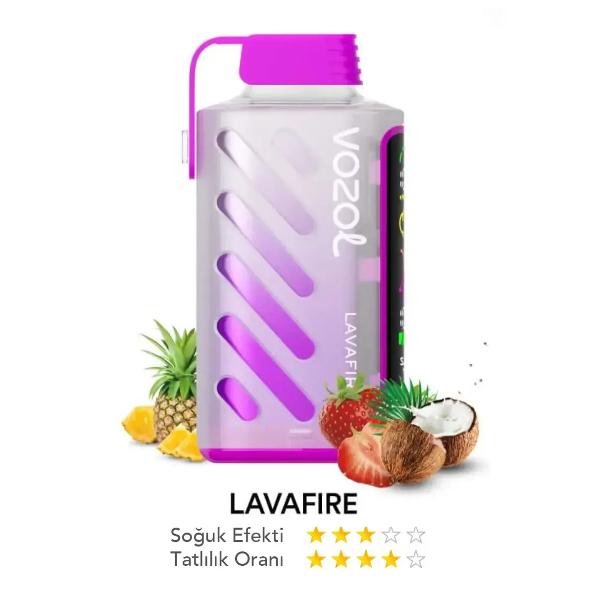vozol-gear-lava-fire-20000-sade-buhar Vozol Gear Power 20000 – LavaFire (5% nic) - Görsel 1